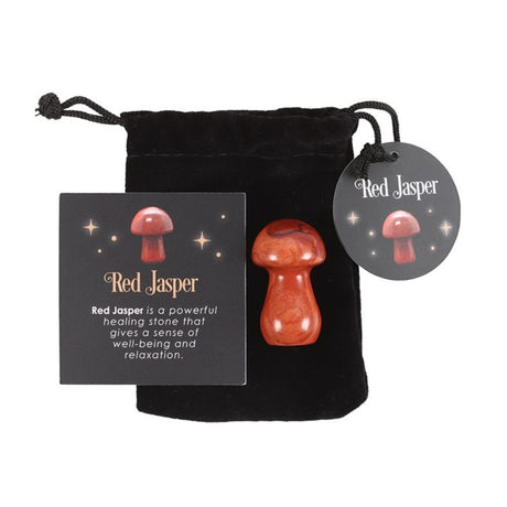 Magical Red Jasper Crystal Mushroom: 1 - By Gift Moments