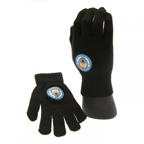 Manchester City FC Junior Knitted Gloves: 1 - Gloves By Manchester City