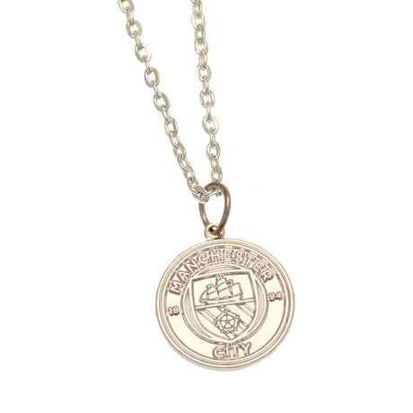 Manchester City FC Silver Plated Pendant Necklace: 2 - Necklaces By Manchester City