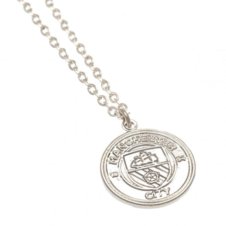 Manchester City FC Silver Pendant Necklace: 3 - Jewellery By Manchester City