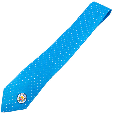 Manchester City FC Sky Blue Patterned Tie: 2 - Ties By Manchester City