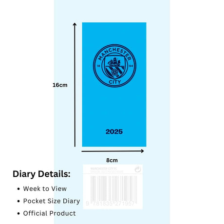 Manchester City FC Slim Diary 2025: 3 - Diaries By Manchester City