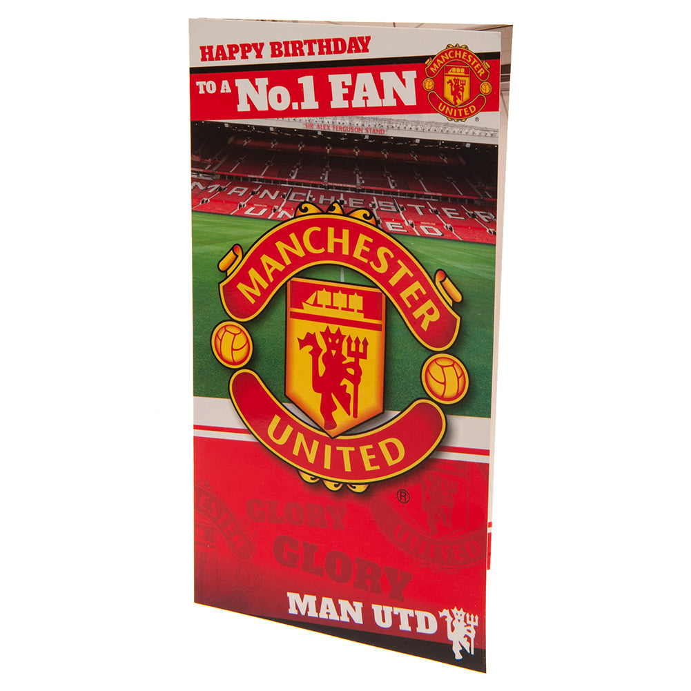 Manchester United FC Birthday Card No 1 Fan: 2 - Greeting Cards By Manchester United