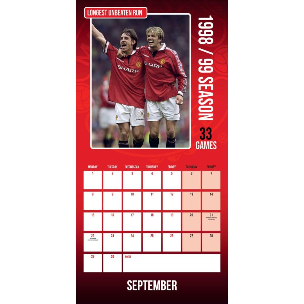 Manchester United FC Legends Square Calendar 2025: 3 - Calendars & Planners By Manchester United