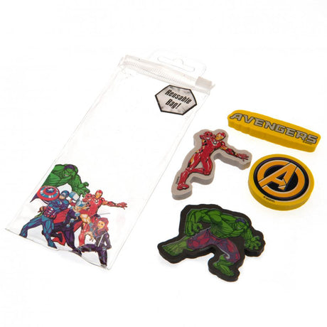 Marvel Heroes 4-Pack Eraser Set: 3 - Pencil Cases & Sets By Marvel