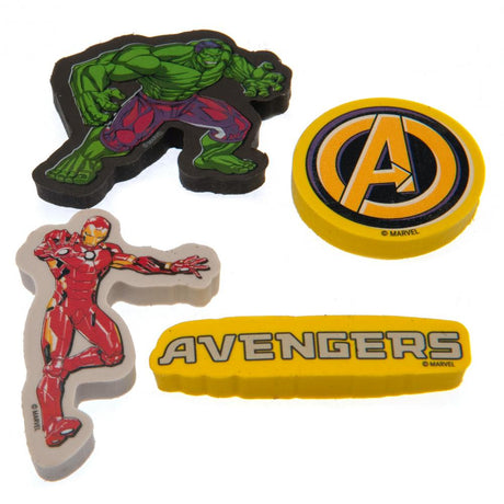 Marvel Heroes 4-Pack Eraser Set: 2 - Pencil Cases & Sets By Marvel