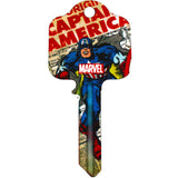 Captain America Door Key - Official License: 1 - Door Keys By Marvel