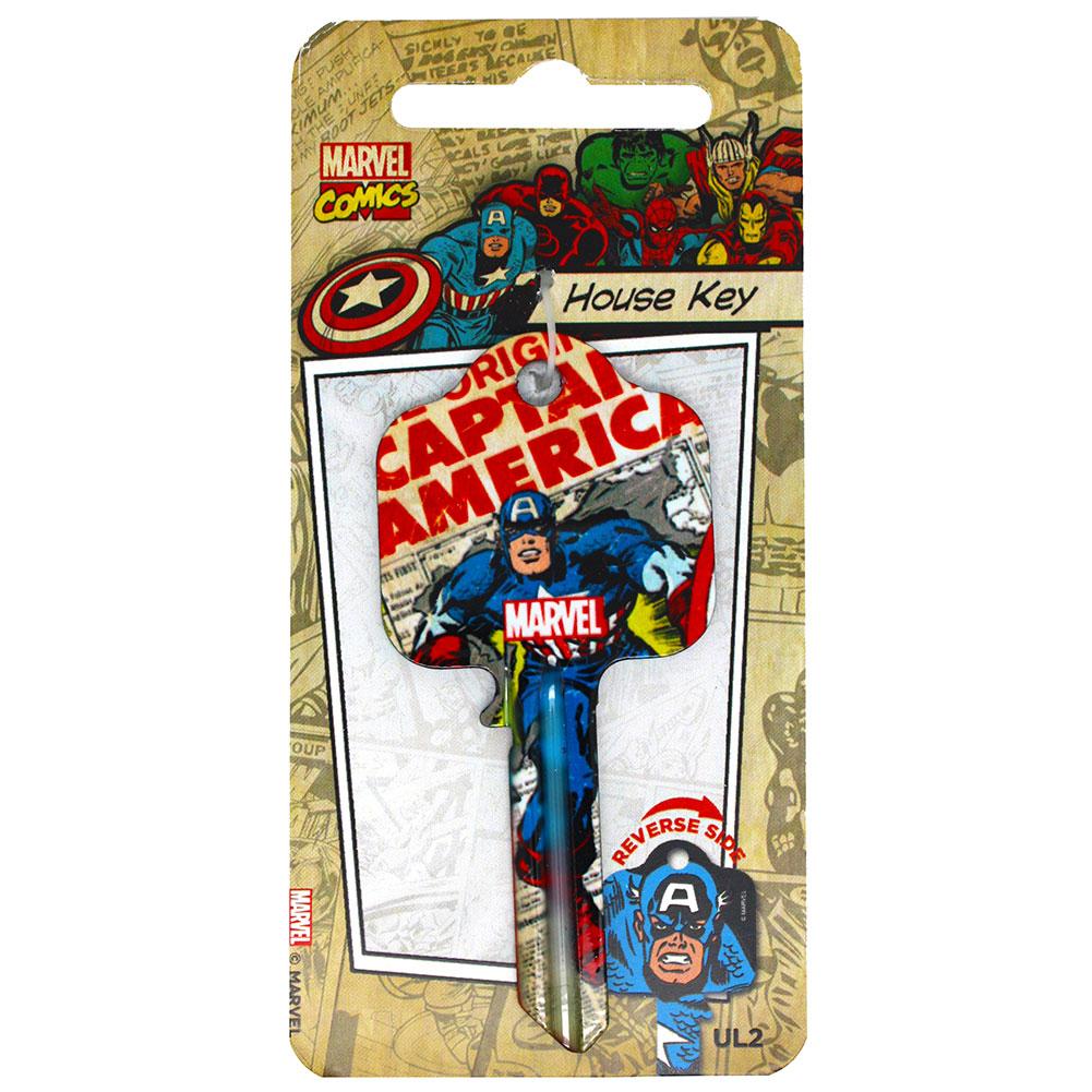 Captain America Door Key - Official License: 3 - Door Keys By Marvel