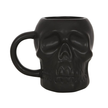 Matte Black Skull Mug: 2 - Mugs By Gift Moments