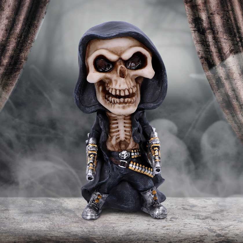 Mechanical Reaping Skeleton Figurine 18cm: 1 - Figures & Collectables By Gift Moments