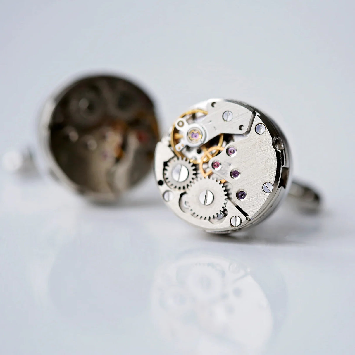 Personalised Gear Movement Cufflinks - Cufflinks & Tie Slides at Gift Moments