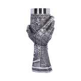 Medieval Knight Gauntlet Wine Goblet Hand Painted: 4 - Goblets & Chalices By NN Designs