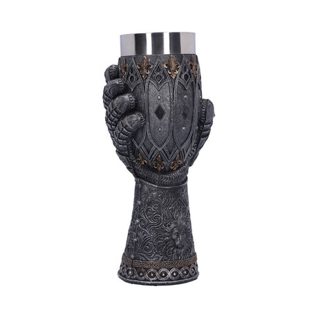 Medieval Lion Heart Gauntlet Armour Goblet: 4 - Goblets & Chalices By NN Designs