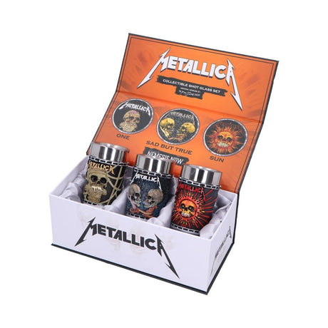 Metallica Pushead Art Shot Glass Set: 2 - Shot Glasses By Metallica