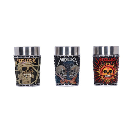 Metallica Pushead Art Shot Glass Set: 3 - Shot Glasses By Metallica