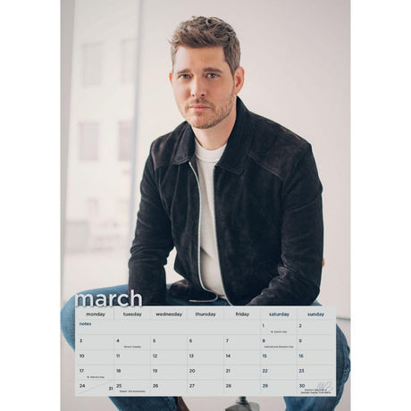 Michael Buble A3 Calendar 2025: 2 - Calendars By Michael Buble