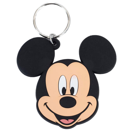 Mickey Mouse PVC Keyring with Chain: 1 - Keyrings By Mickey & Minnie Mouse