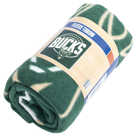 Milwaukee Bucks Fleece Blanket: 3 - Blankets By American Sports