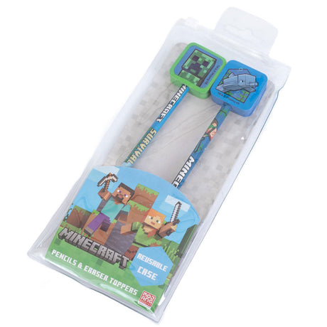 Minecraft Pencil & Topper Set: 3 - Pens & Pencils By Minecraft