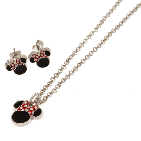 Minnie Mouse Necklace and Earring Set: 1 - Jewellery By Mickey & Minnie Mouse