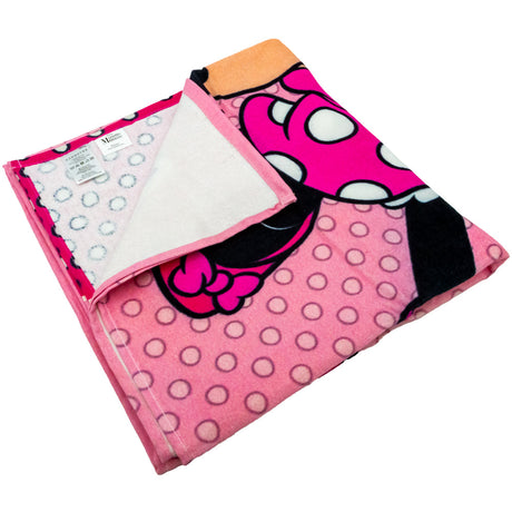 Minnie Mouse Pink Velour Beach Towel: 2 - Towels By Mickey & Minnie Mouse