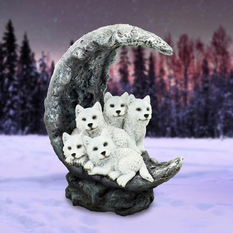 Moon Litter Crescent Moon Wolf Ornament: 1 - Figures & Collectables By Gift Moments