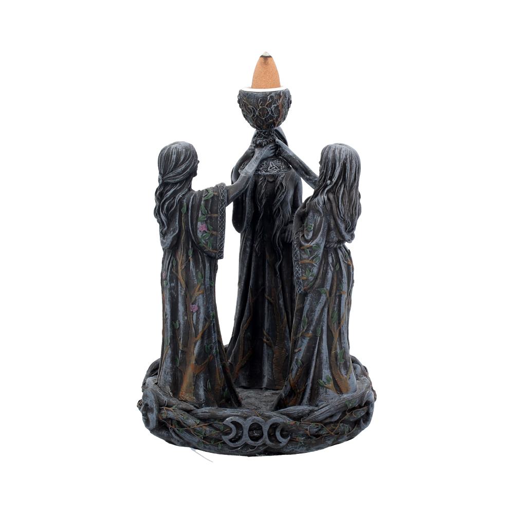 Mother Maiden & Crone Backflow Incense Burner 18cm: 2 - Incense Holders By NN Designs