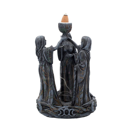 Mother Maiden & Crone Backflow Incense Burner 18cm: 4 - Incense Holders By NN Designs