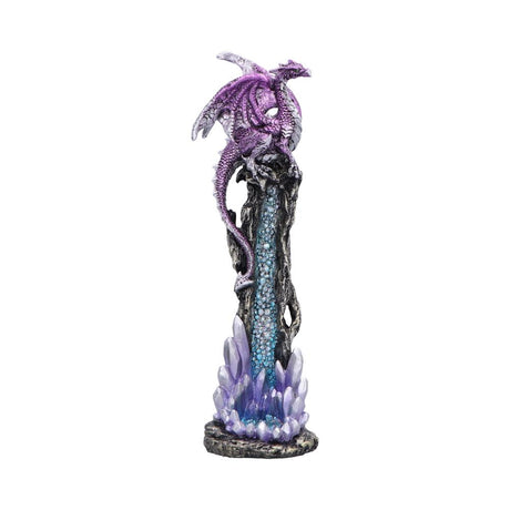 Mythic Crystal Dragon Incense Stick Holder: 2 - Incense Holders By NN Designs