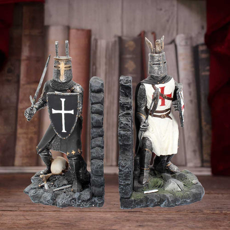 The Duel Bookends Historical Crusader Ornament Figurines - Bookends at Gift Moments