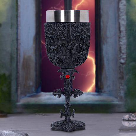 Vampires Goblet Gothic Horror Bat Wine Glass - Goblets & Chalices at Gift Moments