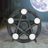 Pentagram Gothic Wiccan Tealight Holder - Candles & Holders at Gift Moments