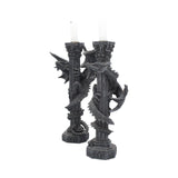 Guardians of the light Dragon Candle Holders (Set of 2) 28cm - Candles & Holders at Gift Moments