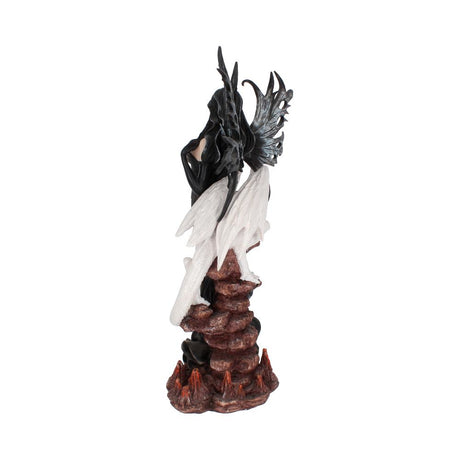 Isabelle 57cm Dark Fairy and White Dragon Figurine - Figures & Collectables at Gift Moments