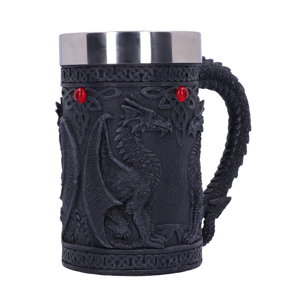 Black Wing Celtic Dragon Tankard Mug - Tankards at Gift Moments