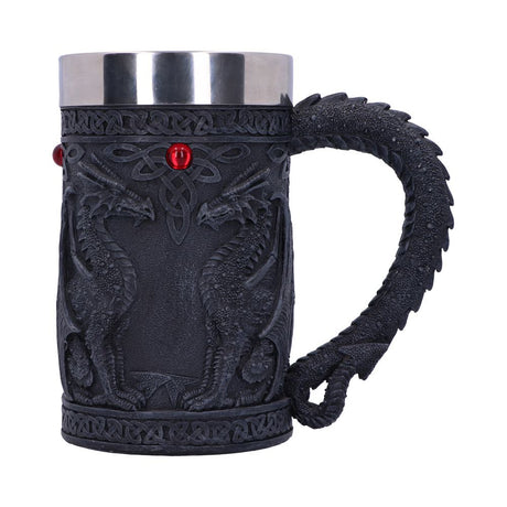 Black Wing Celtic Dragon Tankard Mug Default Title - Tankards at Gift Moments