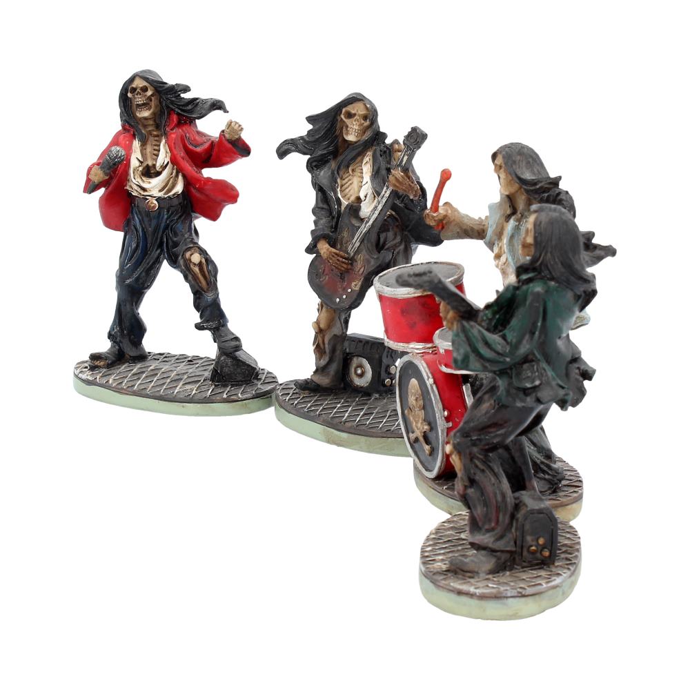 One Hell of a Band Figurine Set Drummer Bassist Guitarist Vocalist Ornament Set - Figures & Collectables at Gift Moments