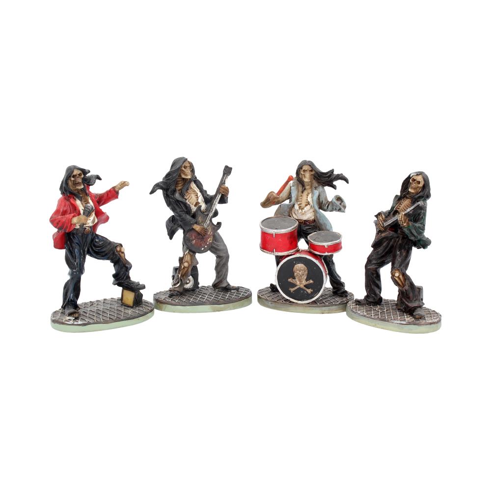 One Hell of a Band Figurine Set Drummer Bassist Guitarist Vocalist Ornament Set Default Title - Figures & Collectables at Gift Moments