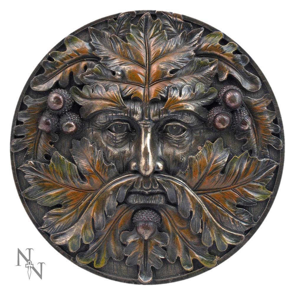 Bronzed Autumn Equinox Tree Spirit Wall Plaque Default Title - Wall Hanging Sculptures at Gift Moments