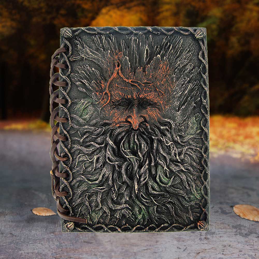 Tree Beard Notebook Green Man Tree Spirit Journal - Journals & Notebooks at Gift Moments