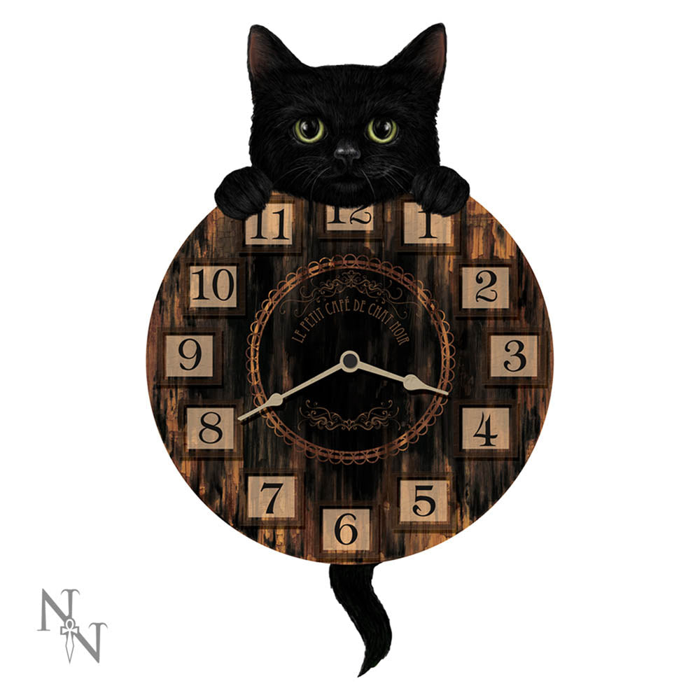 Kitten Tickin' Cat Pendulum Clock Default Title - Clocks at Gift Moments