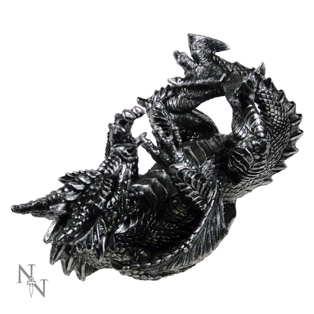 Metallic Silver Dragon Guzzler Wine Bottle Holder - Guzzlers & Wine Bottle Holders at Gift Moments