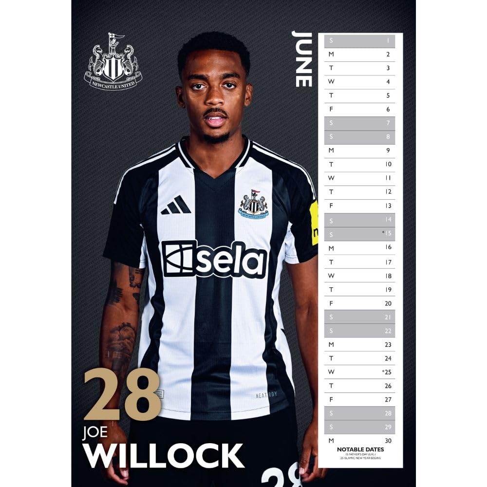 Newcastle United FC A3 Calendar 2025: 3 - Calendars & Planners By Newcastle United