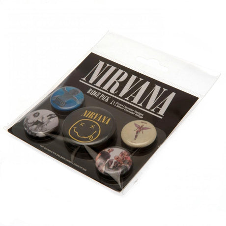 Nirvana Badge Set - Assorted Designs: 3 - Badges By Nirvana