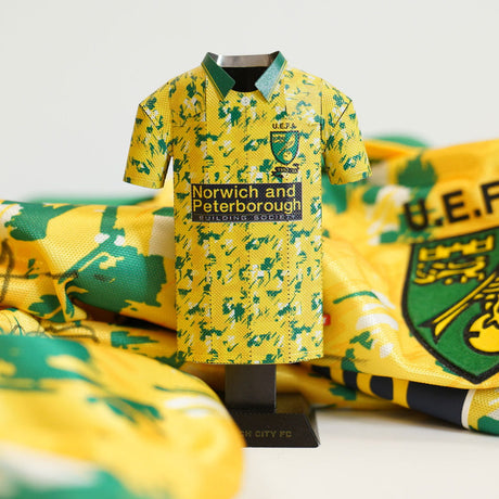 Norwich City 1993 UEFA Cup Metal Jersey: 5 - Display Kit By Norwich City