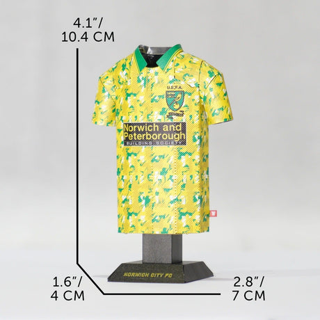 Norwich City 1993 UEFA Cup Metal Jersey: 6 - Display Kit By Norwich City