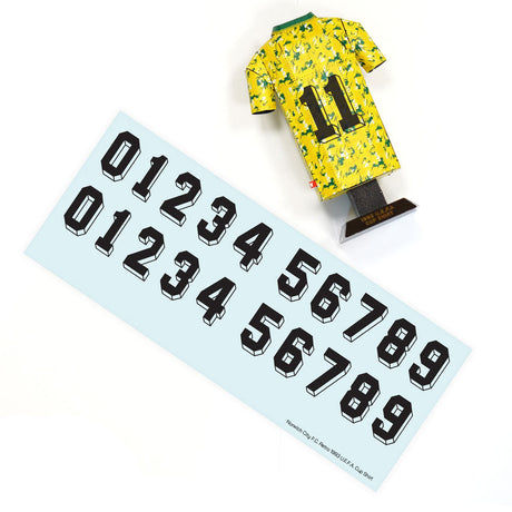 Norwich City 1993 UEFA Cup Metal Jersey: 3 - Display Kit By Norwich City