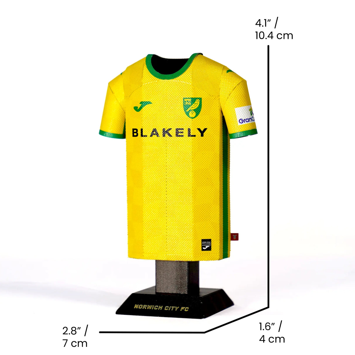 Norwich City 24/25 Metal Home Shirt: 5 - Display Kit By Norwich City