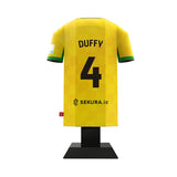 Norwich City 24/25 Metal Home Shirt: 9 - Duffy 4 - Display Kit By Norwich City