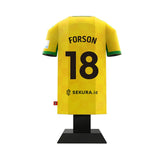 Norwich City 24/25 Metal Home Shirt: 19 - Forson 18 - Display Kit By Norwich City